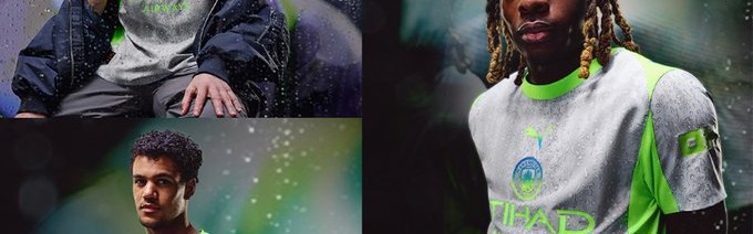 三亿百家乐-曼城官方发布新赛季第二客场球衣，灵感源自曼彻斯特的雨天